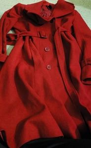 Red trench coat
